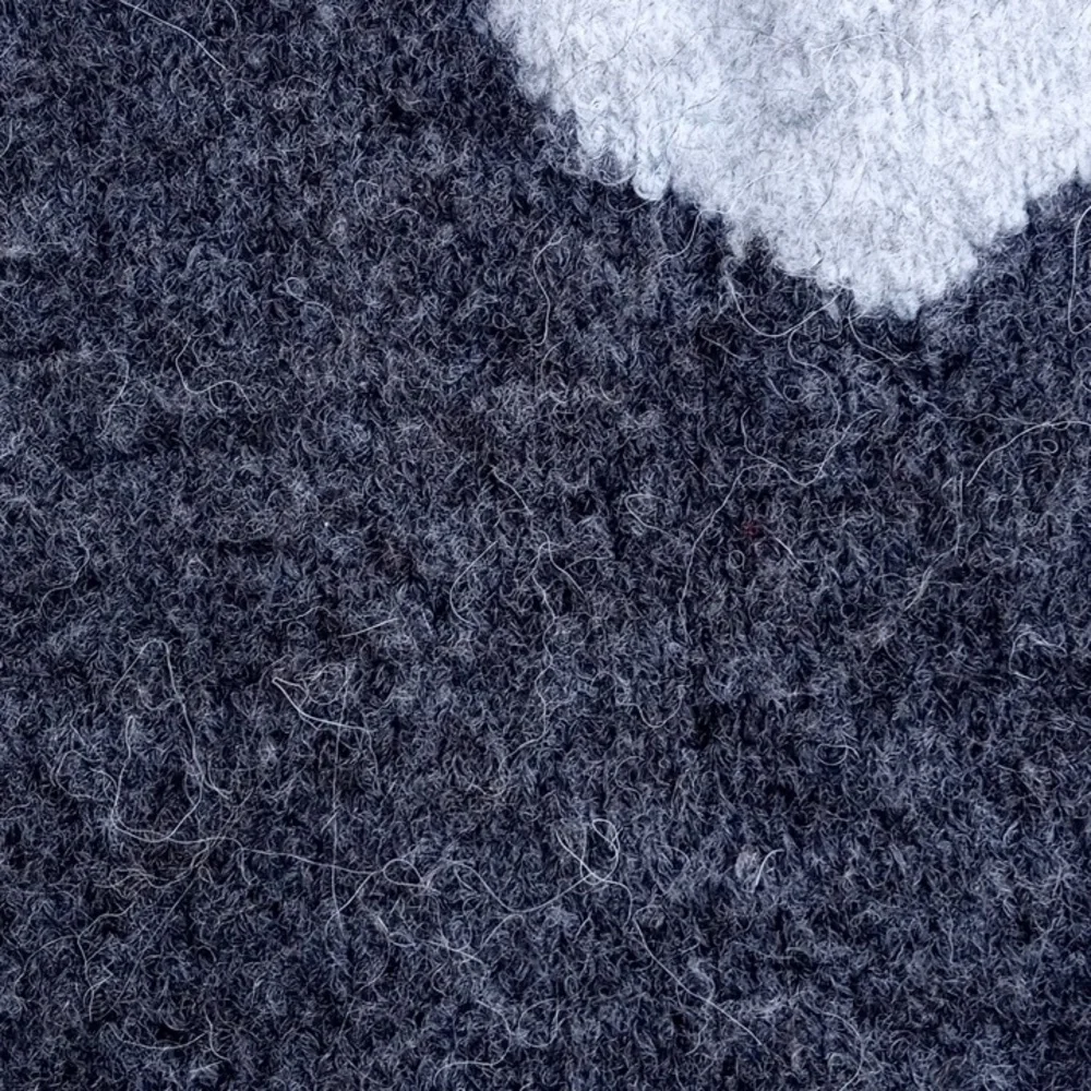 Women's Gray Alpaca Sweater with Deer Design - Picture 11 of 13